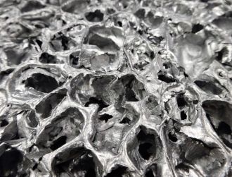 Alusion is a architectural stabilized aluminium foam which is produced by injecting air into molten aluminium, which contains a fine dispersion of ceramic particles