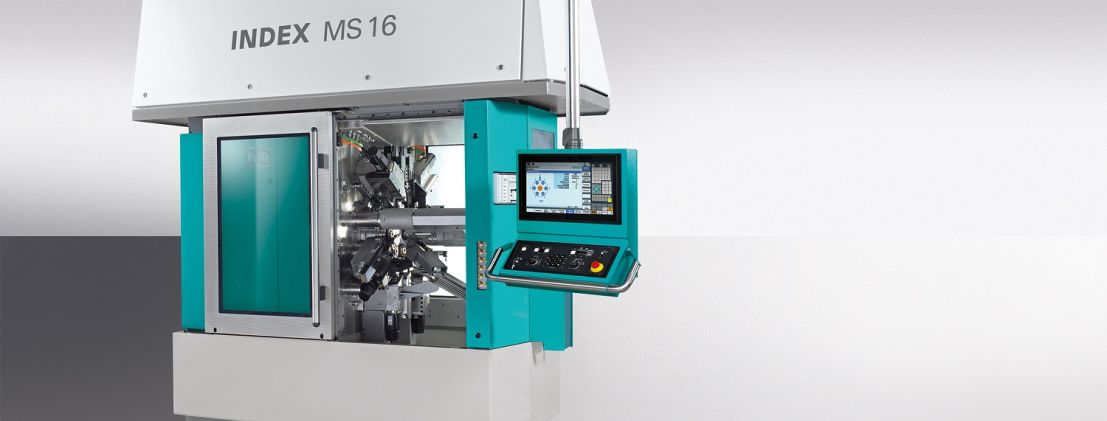 The INDEX MS16 Plus CNC multi-spindle machine