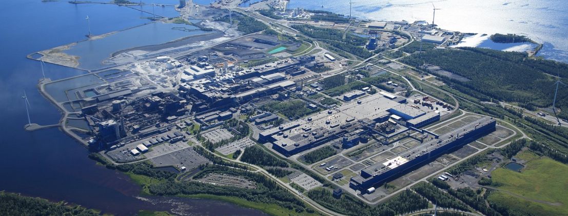 Outokumpu stainless-steel production site in Tornio, Finland