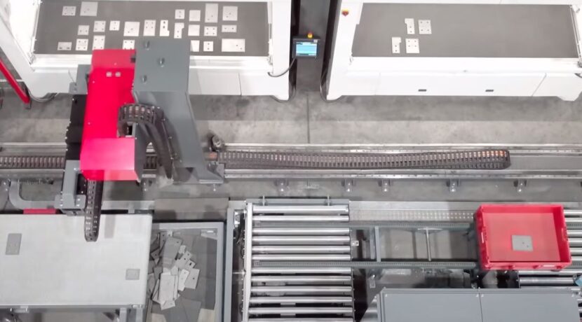 The days of sorting plate parts are over with the Voortman Plate Sorter