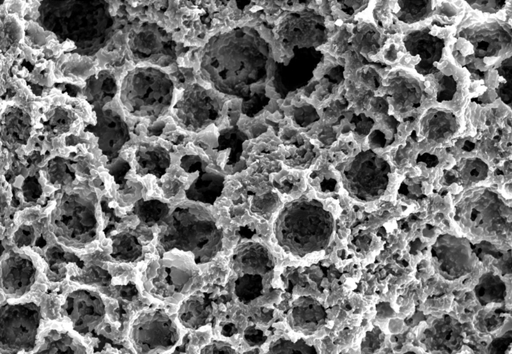 The greatest challenge in processing the hard wafer surfaces was the development of the appropriate bond for submicron diamond grains. Picture: Meister Abrasives