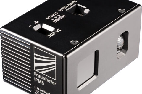 Fraunhofer IPMS Li-Fi Grathus for real-time links on the factory floor