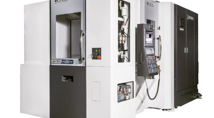 Okuma adds compact GENOS M4000H-e horizontal machining centre for 4-axis work