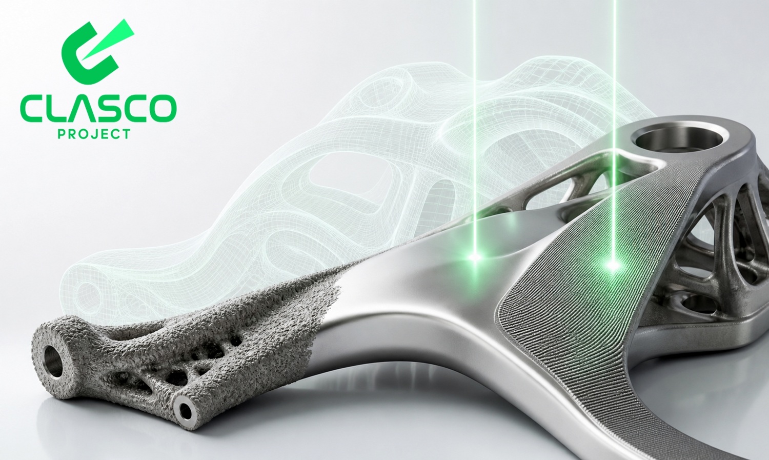 Laser post-processing of an additively manufactured metal part in the CLASCO project