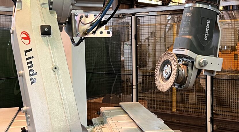 Teqram Stahlbau Queck AI-Powered Grinding Robot
