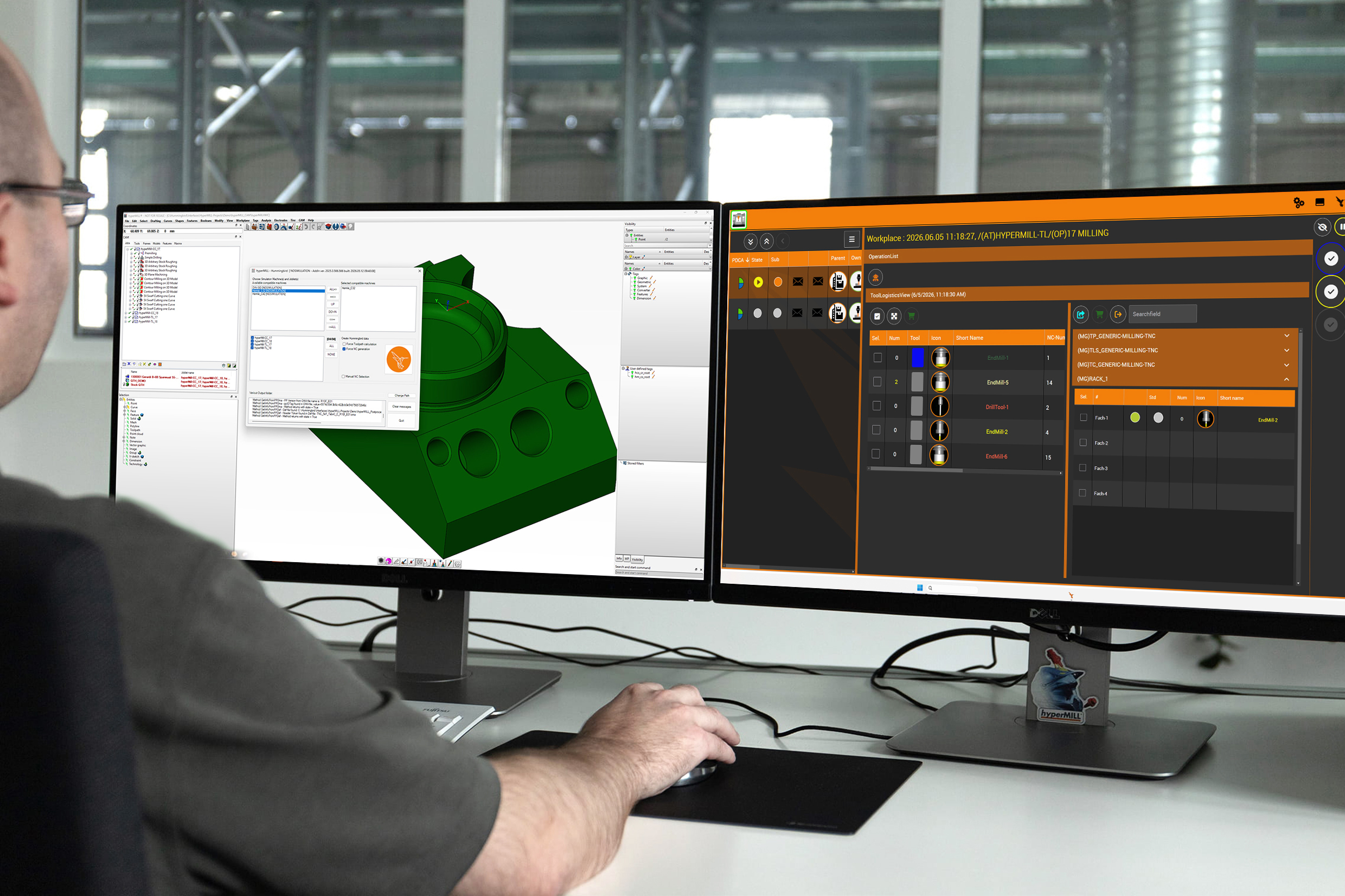 OPEN MIND Hummingbird MES software presented for shop floor production control.